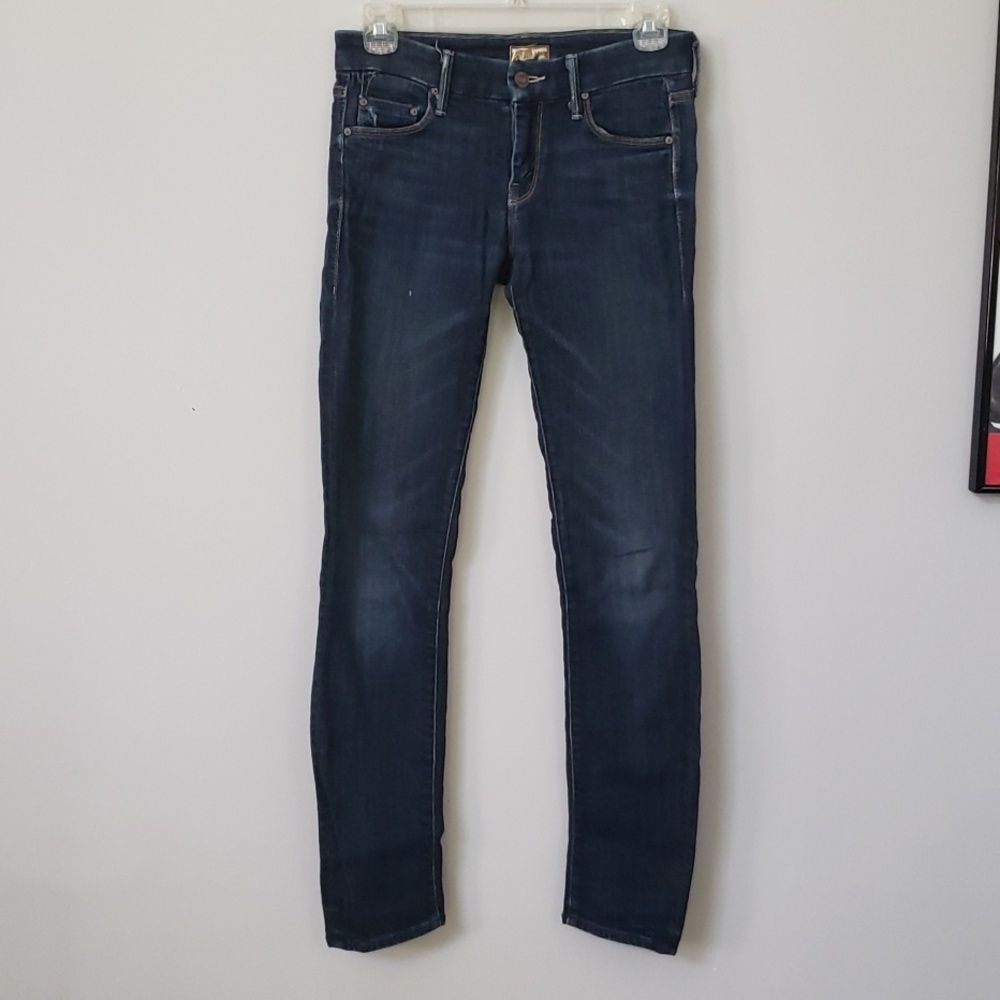 Mother Jeans Women's Size 25 High Waisted Looker Jaded Dark Wash Punk Grunge